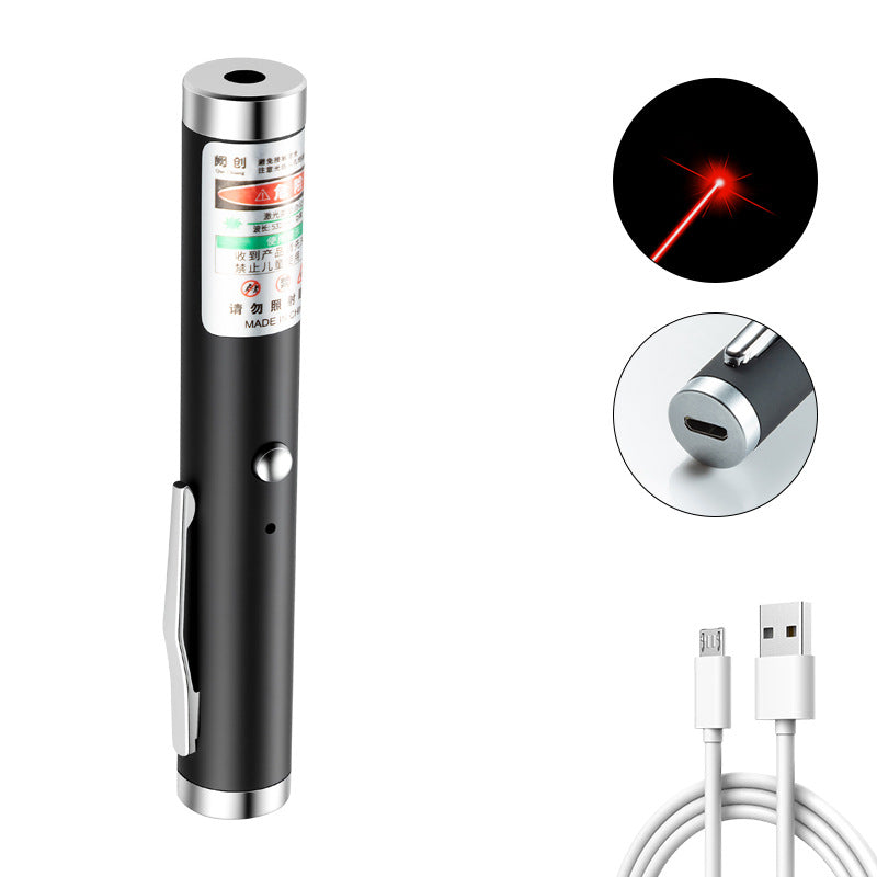 2-in-1 Detachable Mini Green Laser Pointer with Portable Lamp Holder, Visible Focus for Hunting, Teaching, and Presentations