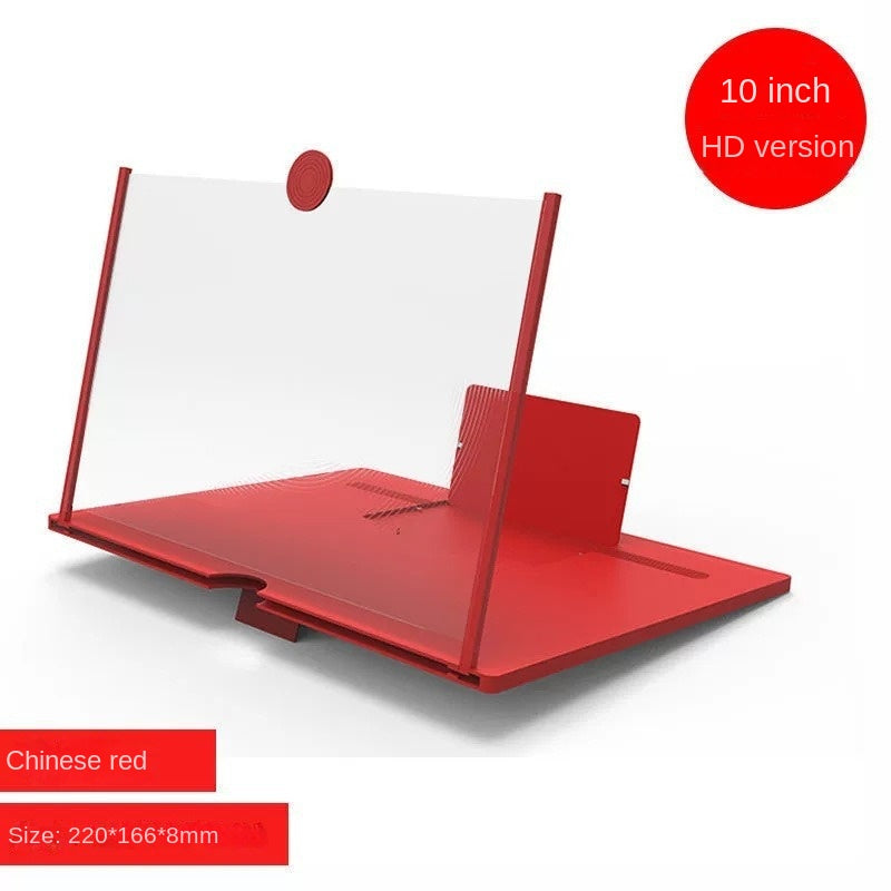 3D Screen HD Phone Magnifier Mobile Desktop Screen Amplifier Stretchable Phone Stand 10 Inch
