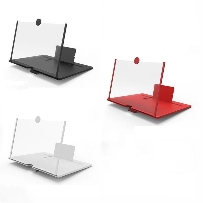 3D Screen HD Phone Magnifier Mobile Desktop Screen Amplifier Stretchable Phone Stand 10 Inch